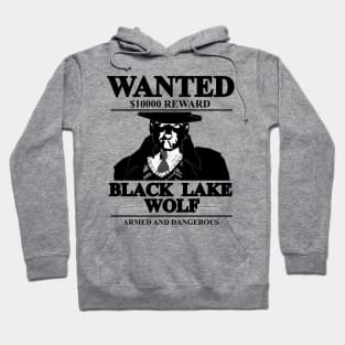 White Night - Black Lake Wolf Hoodie